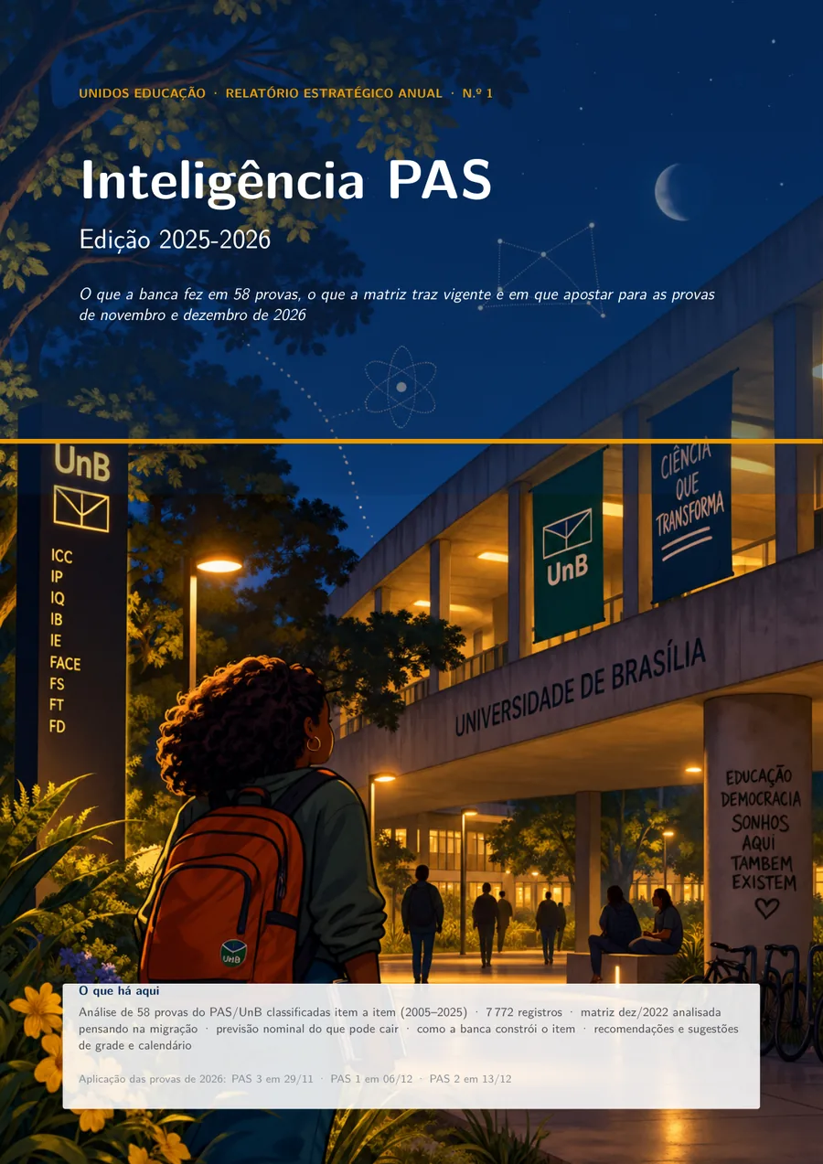 Capa do relatório Inteligência PAS, edição 2025-2026